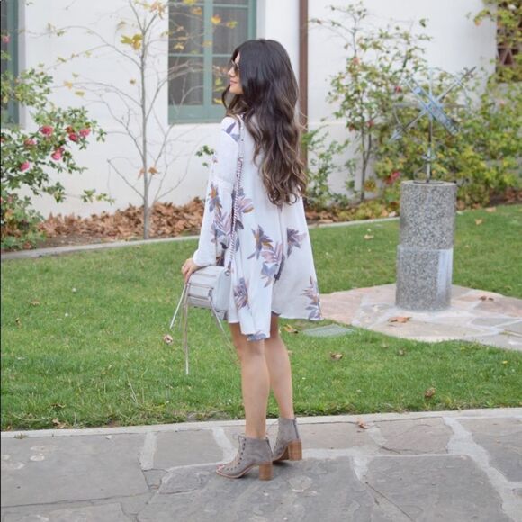 ✨HP✨Electric Orchid Print Swing Tunic✨ - Picture 6 of 8